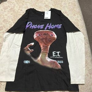 E.T layered look kids l/s tee